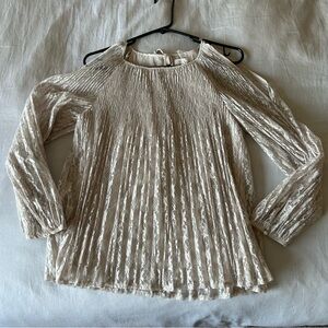 Lauren Conrad Longsleeve open shoulder lace top